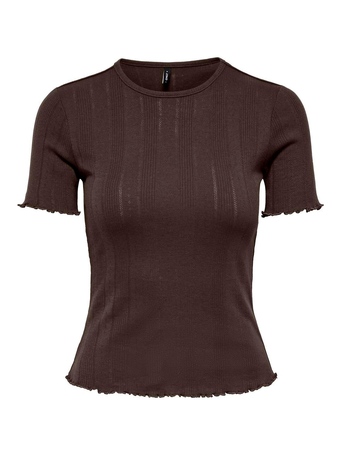 Onltenna O-Neck S/s Top Jrs Noos Brun