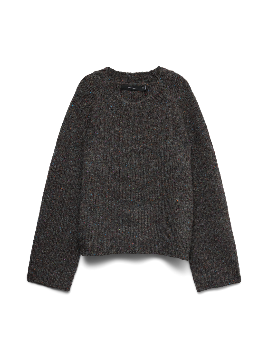 VMINGRID LS O-NECK PULLOVER BOO Mørkegrå