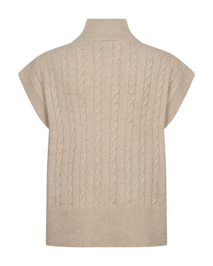 Fqmerla-Waistcoat Beige