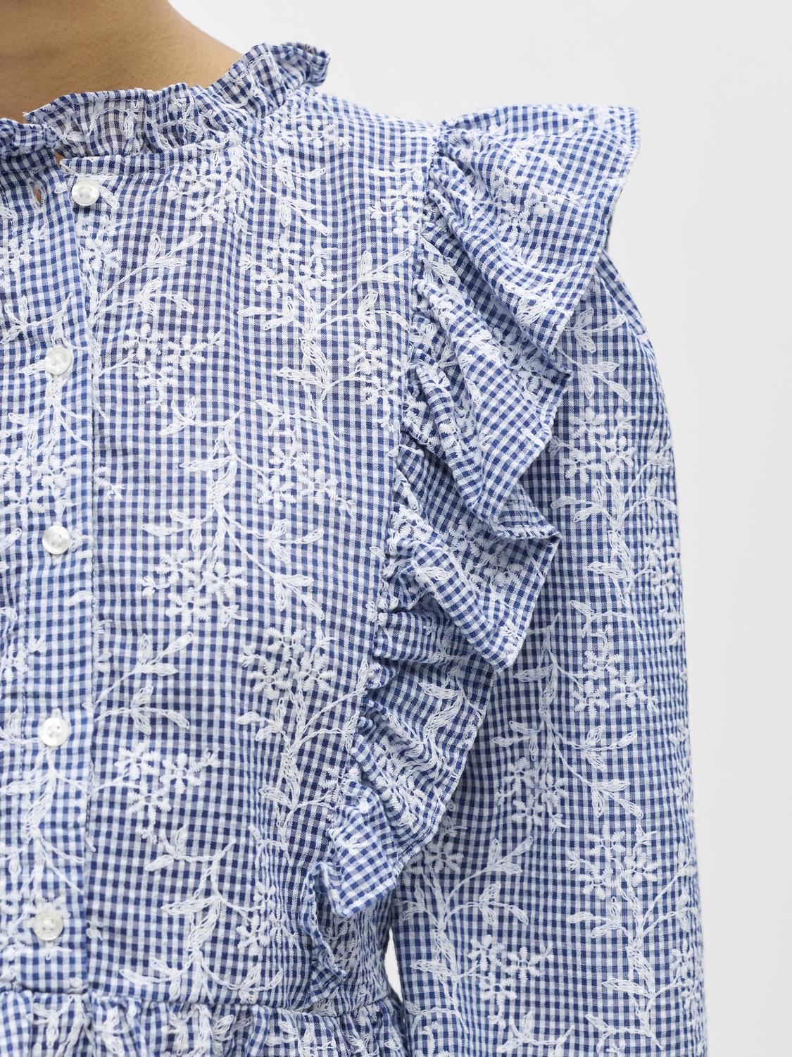 Objciara L/s Re Frill Top 143 Blå