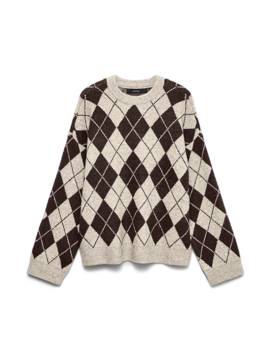 Vmhalo Ls O-Neck Pullover Boo Grå