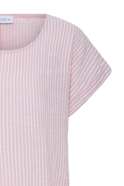 Sbxalexa Ss Stripe Tee Beige