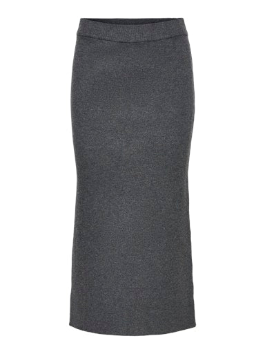 OBJREYNARD HW KNIT SKIRT NOOS Dark Grey Melange