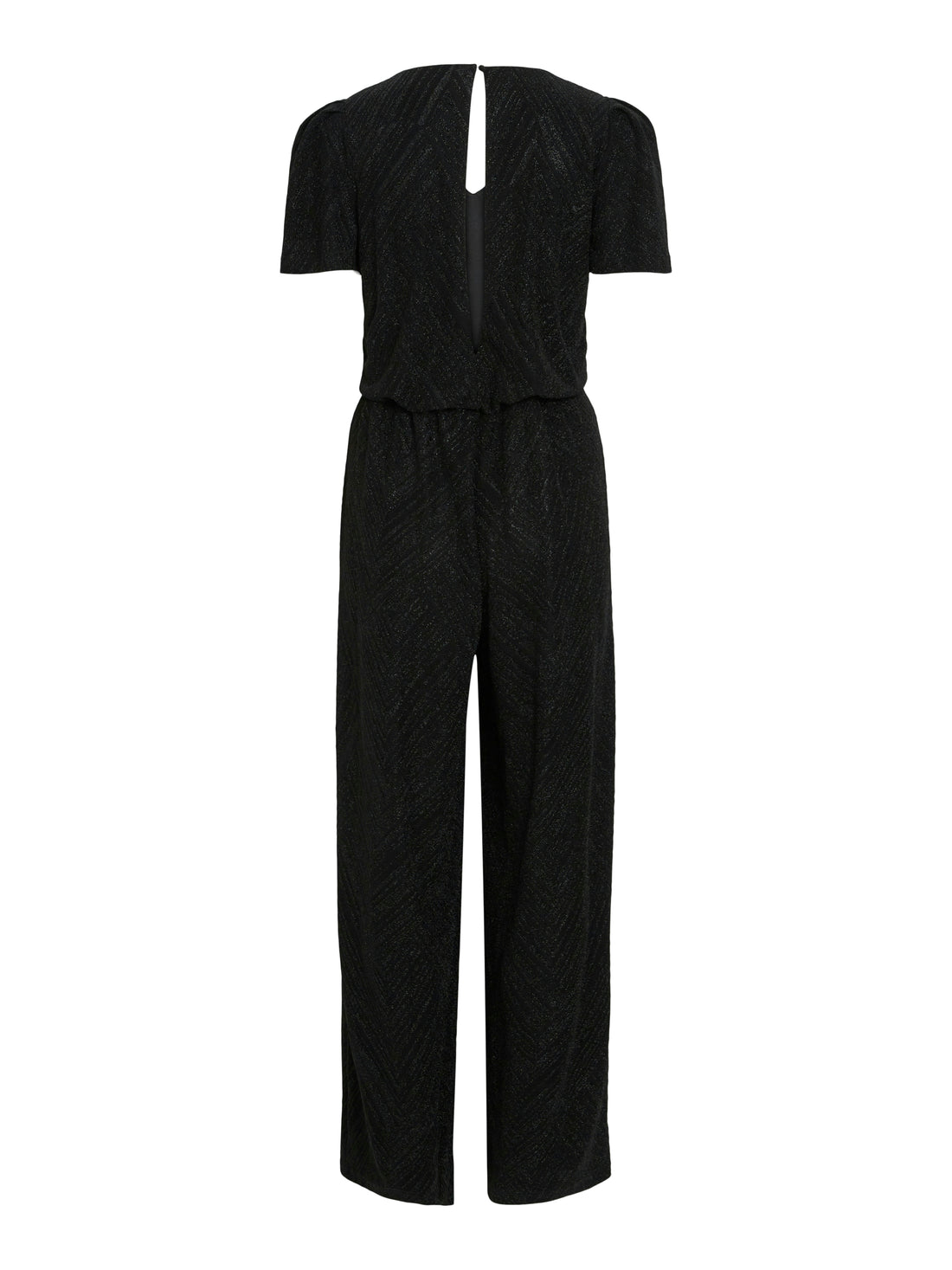 VIZOE V-NECK S/S JUMPSUIT/DC Black Beauty