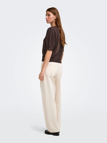 Onlrica 2/4 Pullover Knt Noos Brun