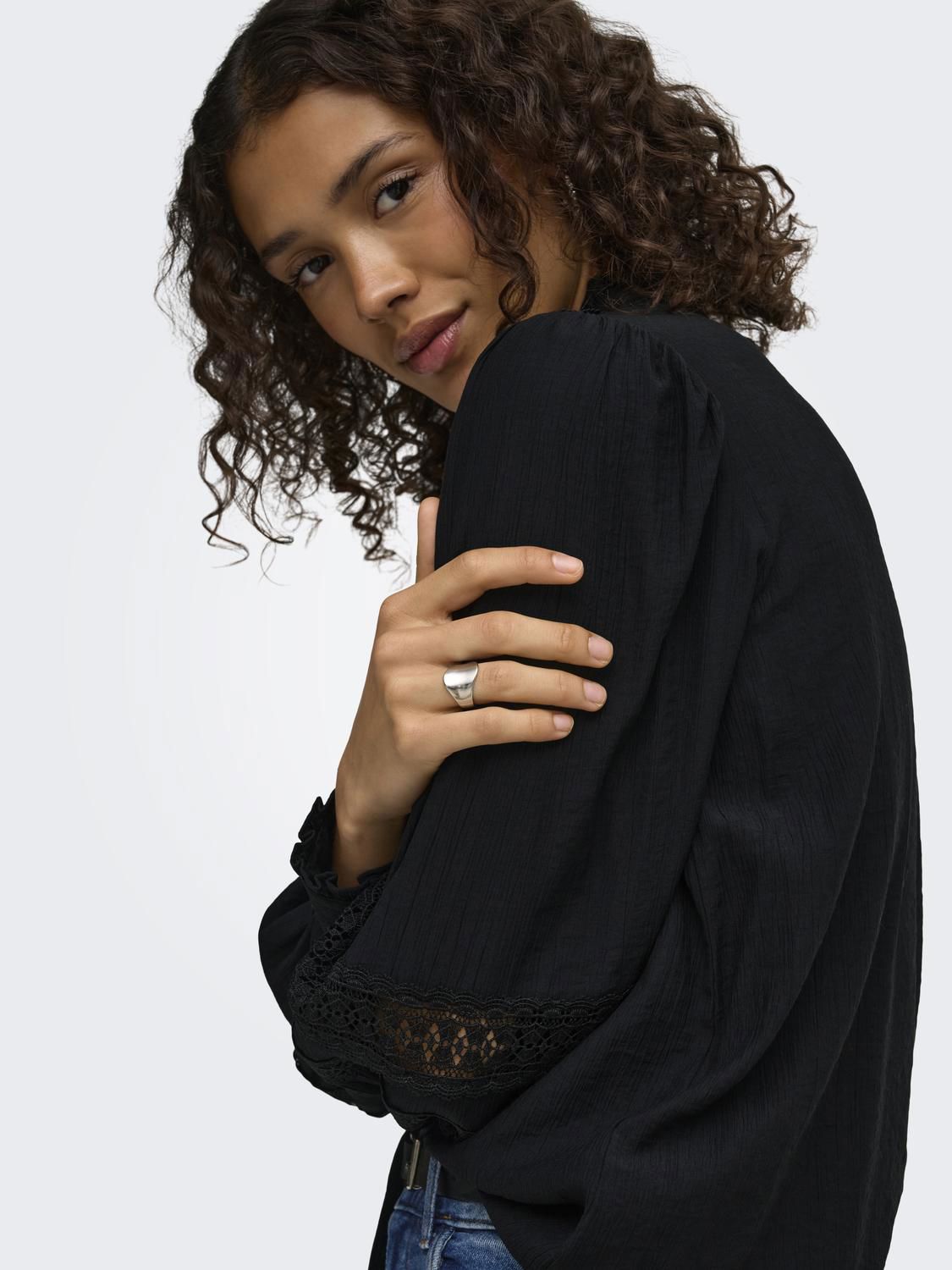 Jdykaro L/s Shirt Wvn Sort