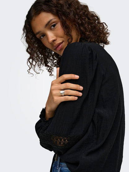Jdykaro L/s Shirt Wvn Sort