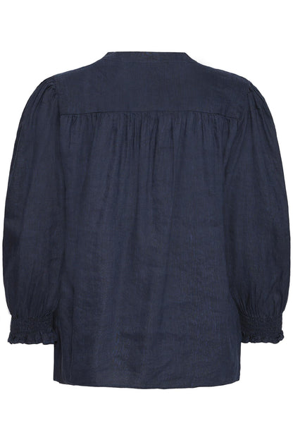 Pzluca 3/4 Sl. Blouse Blå