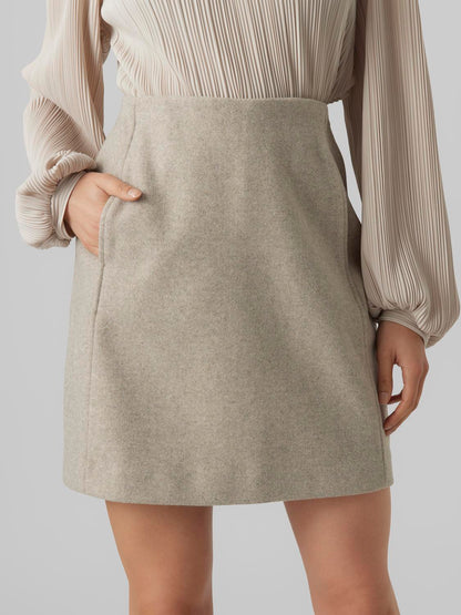 VMFORTUNEALLISON HW SHORT SKIRT GA NOOS Lysebrun
