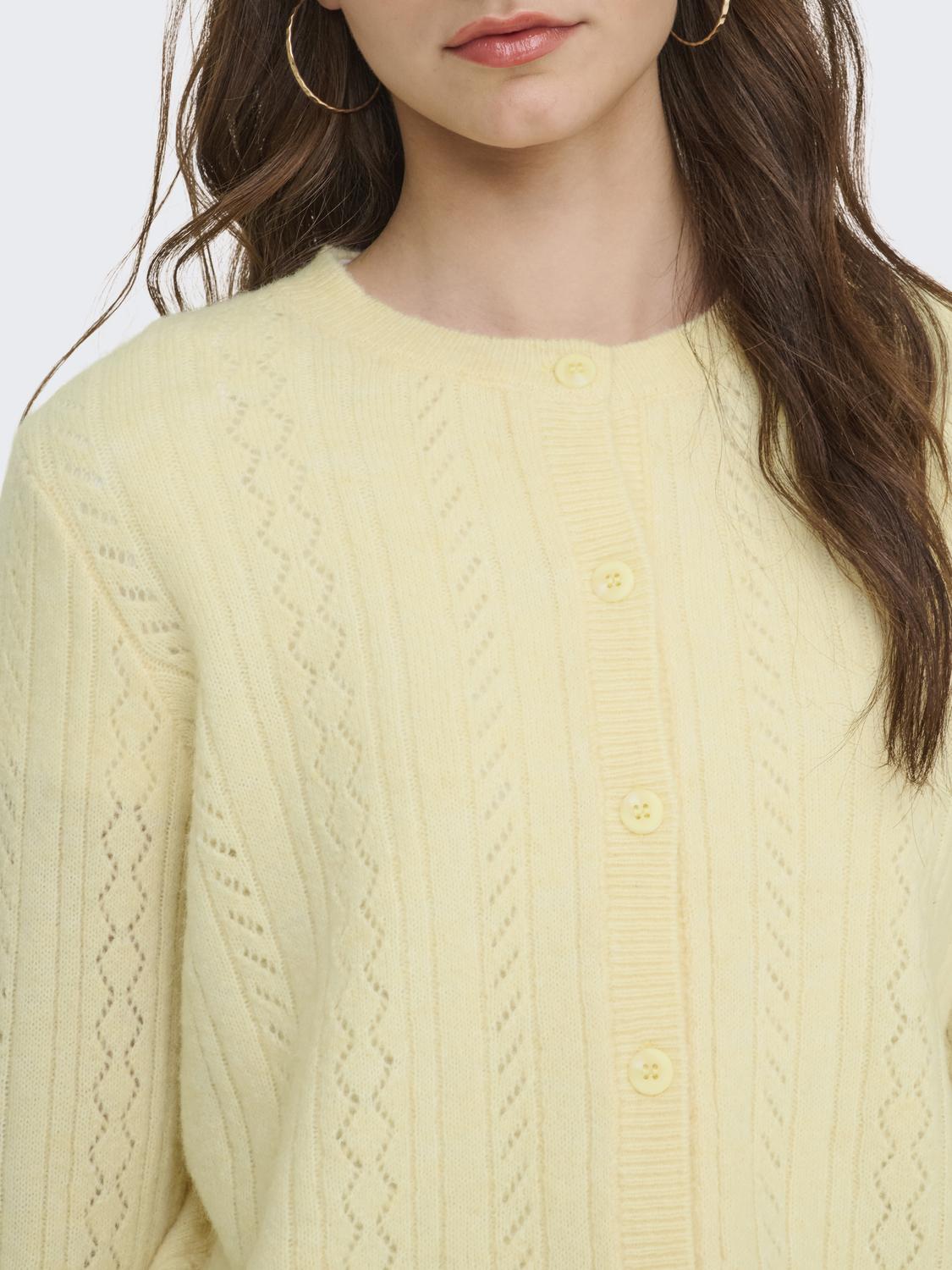 Jdyapril Life L/s O-Neck Cardigan Knt Gul