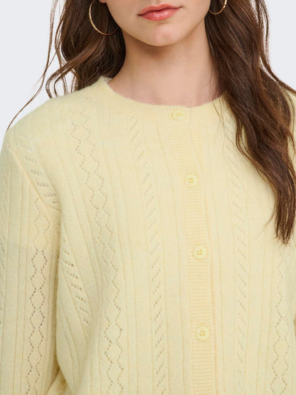 Jdyapril Life L/s O-Neck Cardigan Knt Gul