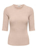 Jdyreno 2/4 O Neck Top Jrs Dia Grå