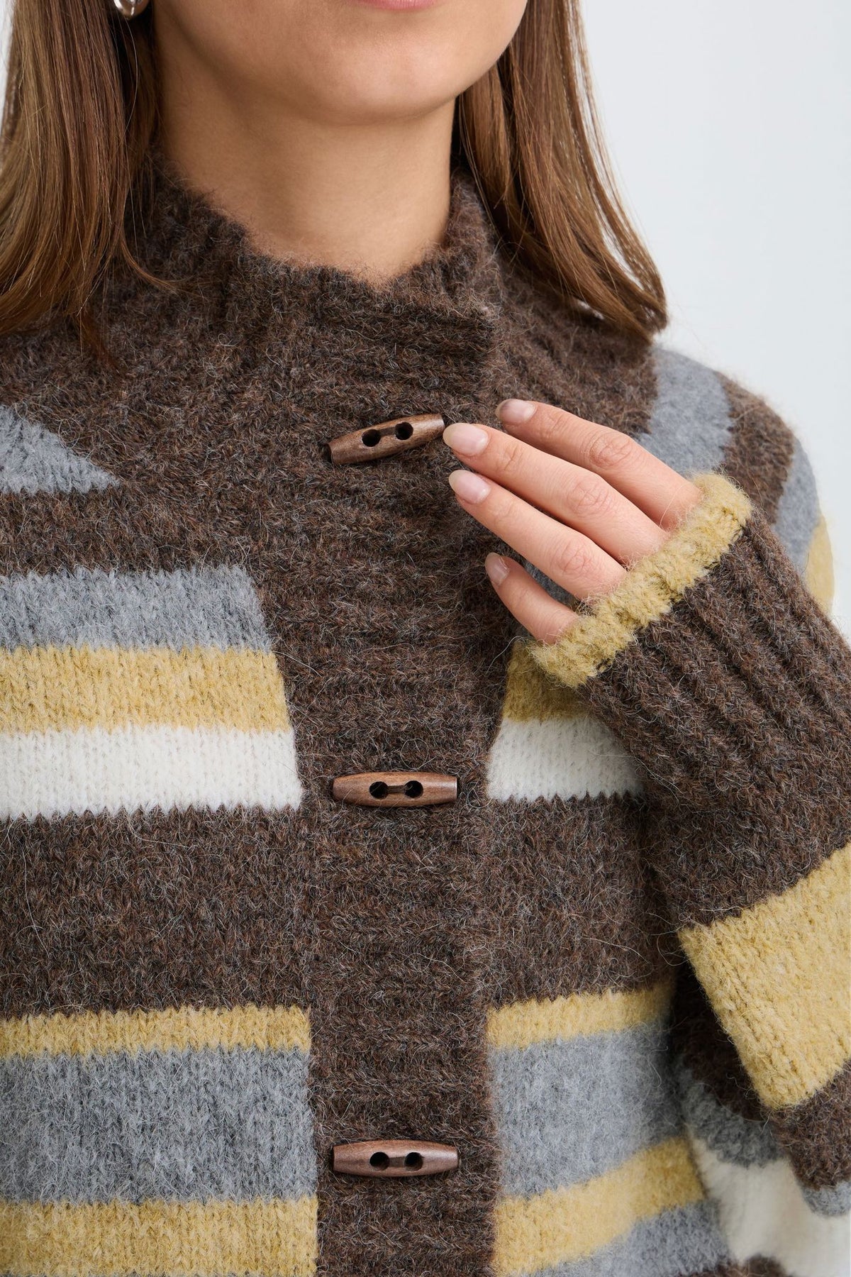 Pzgeorgie Cardigan Brun