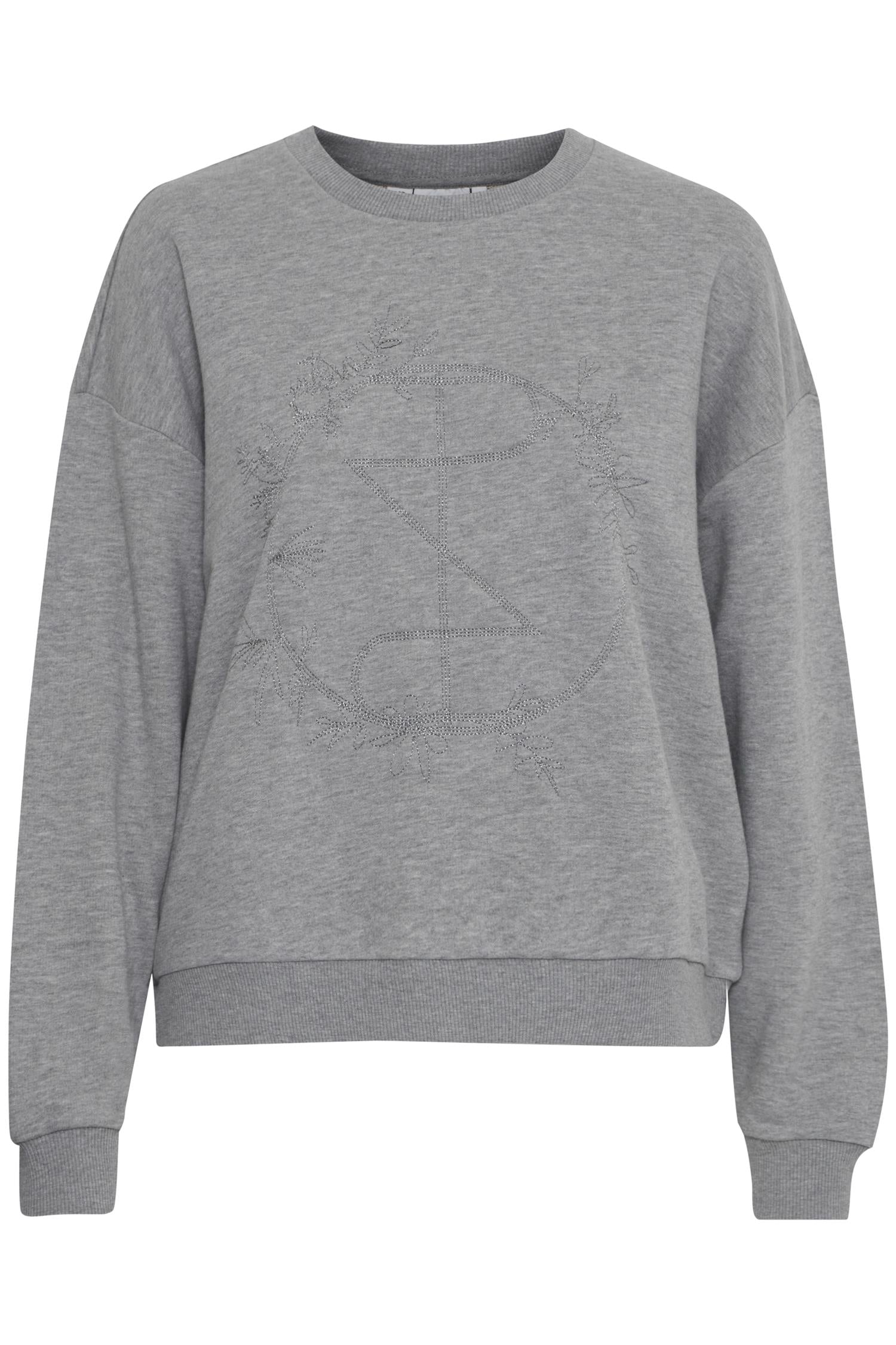 PZTABITA Logo Sweatshirt Mørkegrå