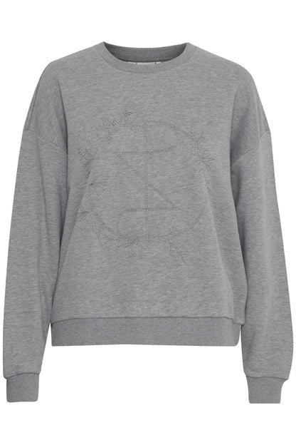 PZTABITA Logo Sweatshirt Mørkegrå