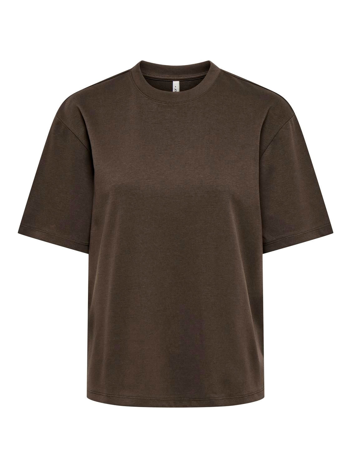 Onlsuperior Ss Oneck Loosetop Jrs Noos Brun