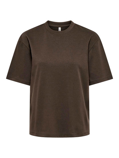 Onlsuperior Ss Oneck Loosetop Jrs Noos Brun