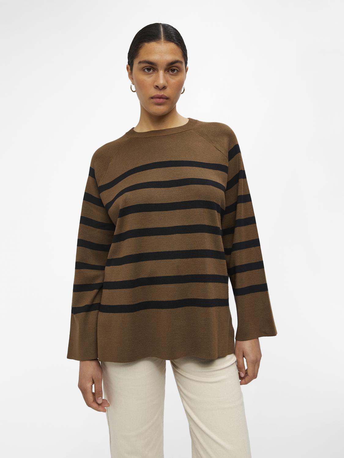 OBJESTER LS KNIT TOP NOOS Morel