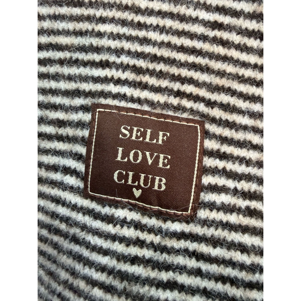 Lux knit w stripes Brun