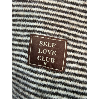 Lux knit w stripes Brun