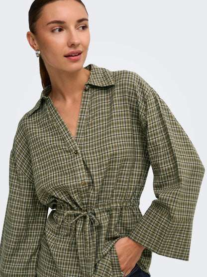 Jdyrikka 7/8 Tunnel Shirt Wvn Beige