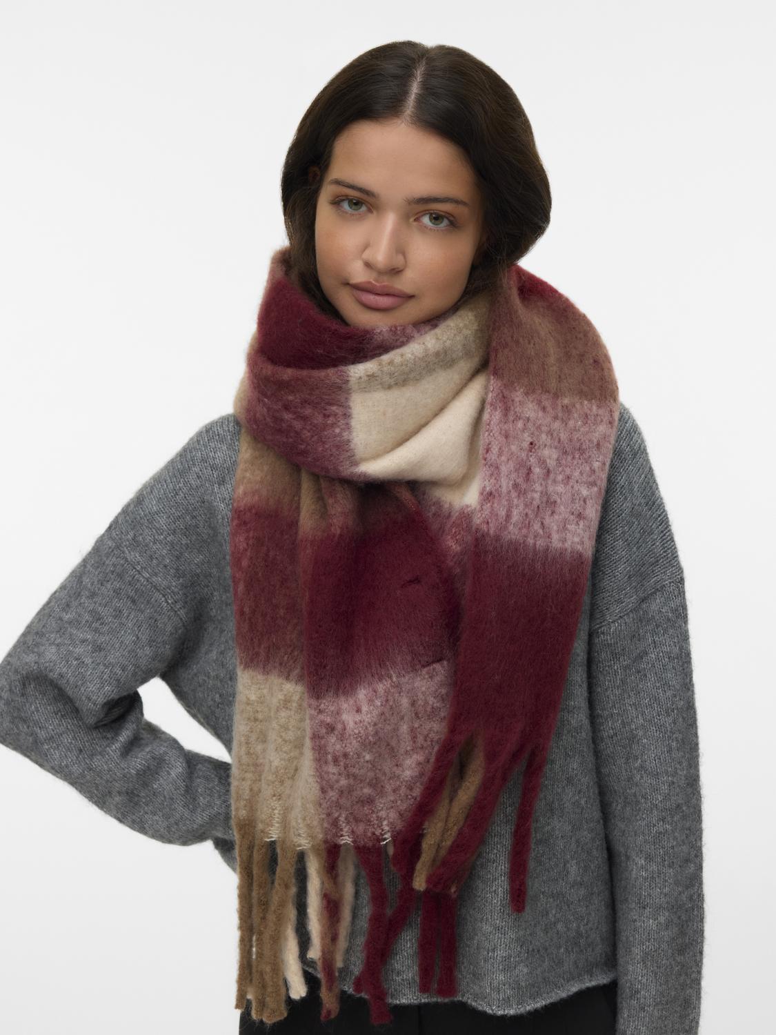 Vmivy League Scarf Noos Mørkerød