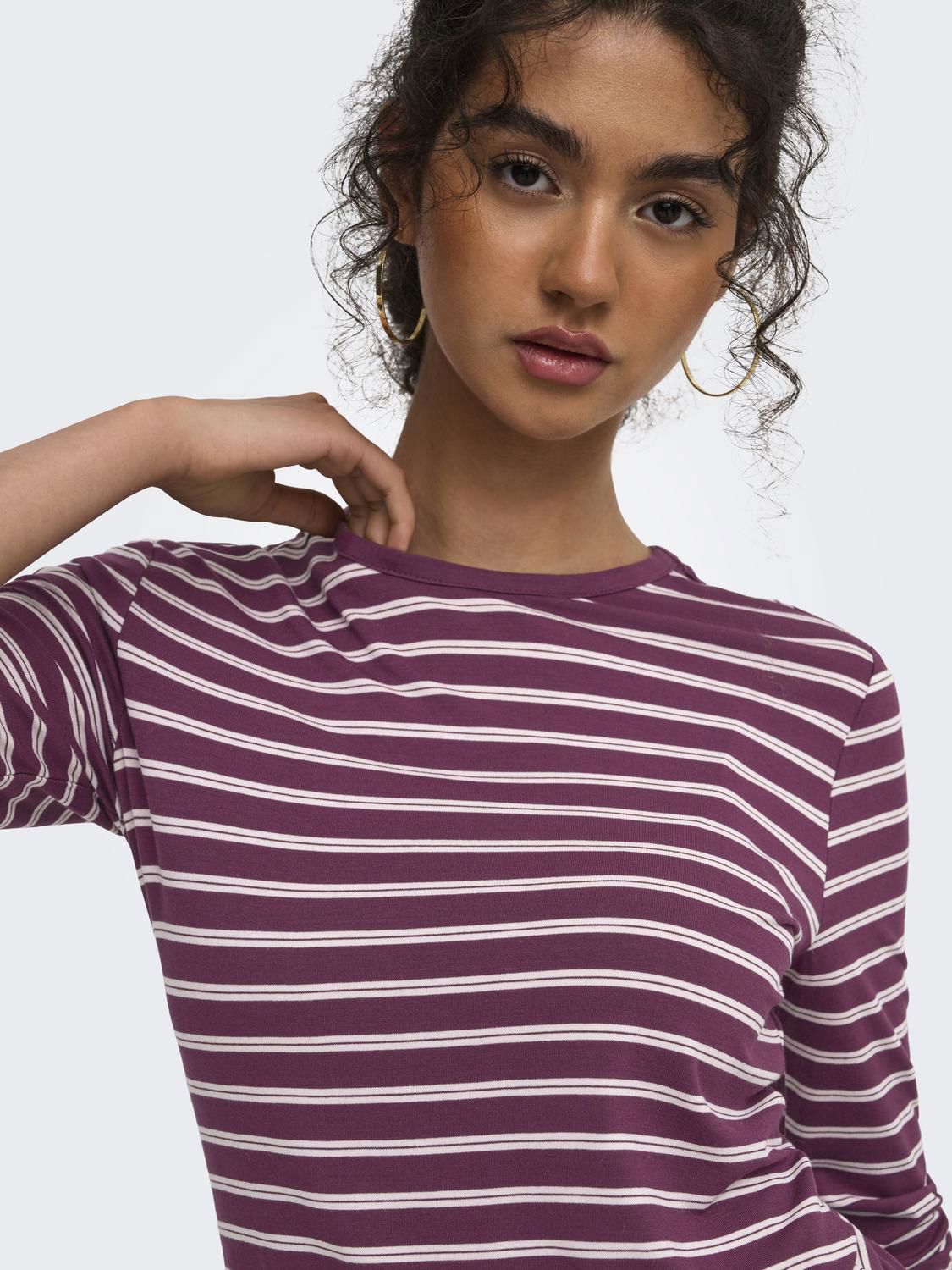 Onlnina L/s Aop Top Jrs Lilla