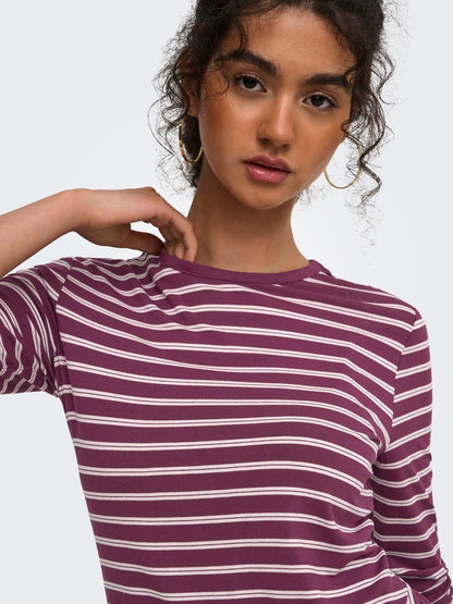 Onlnina L/s Aop Top Jrs Lilla