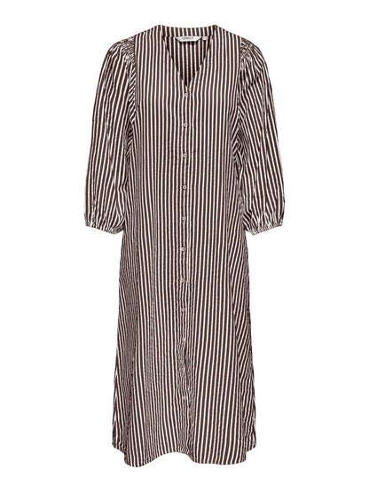 Onlrolly L/s Midi Stripe Dress Cs Wvn Grå