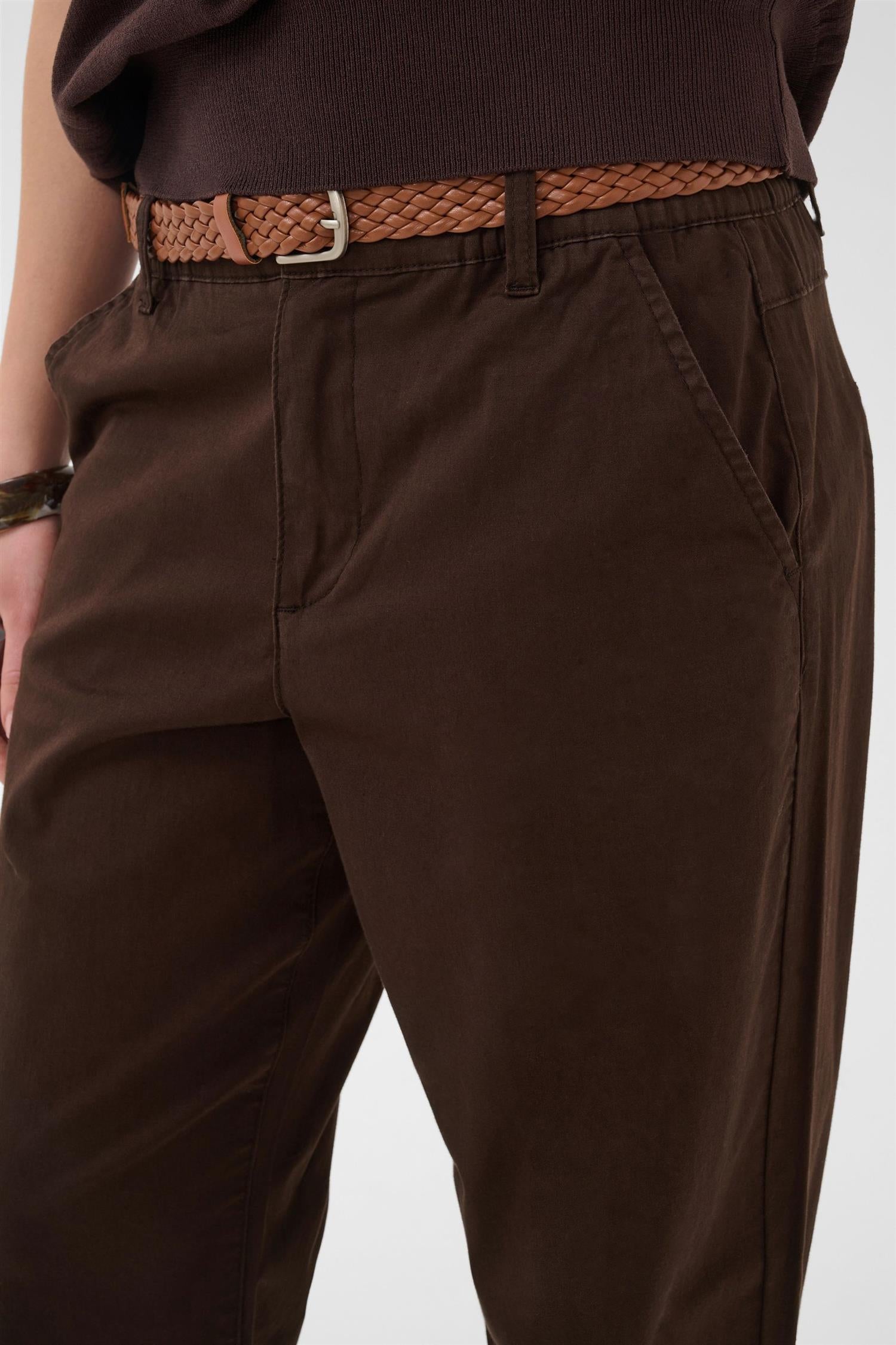 Crlorraine Belt Pant Brun