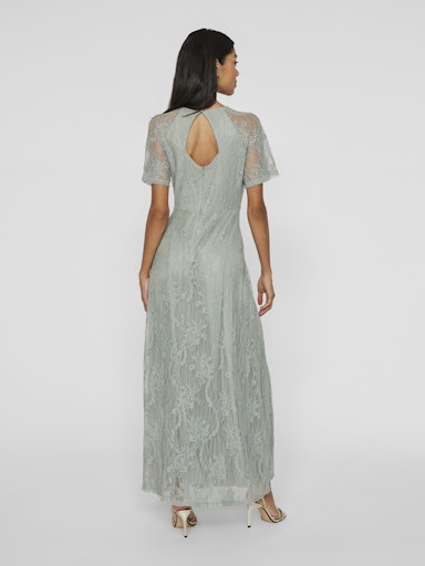 VIFEMMA S/S LACE DRESS - NOOS Grønn