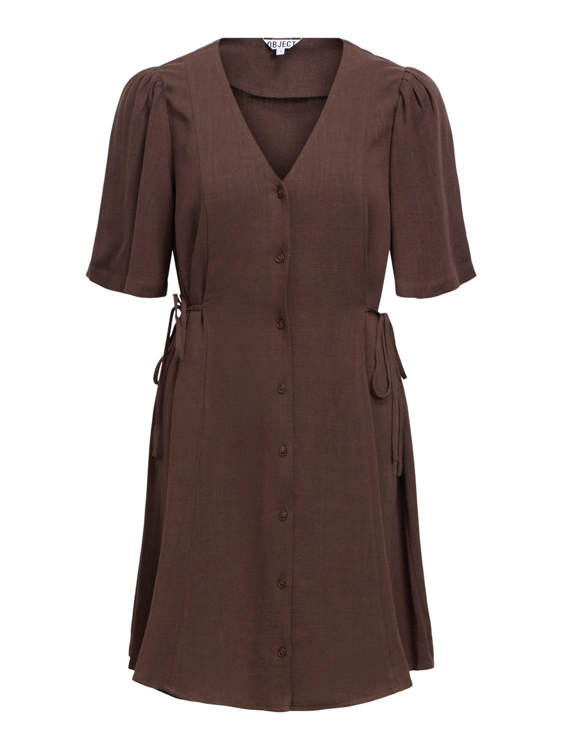Objsanne S/s Re Short Dress 145 Nd Brun