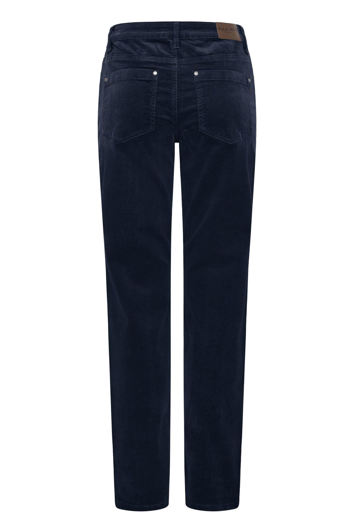 Pzsally Hw Pant Straight Leg Blå