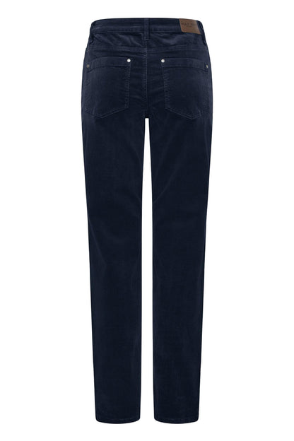 Pzsally Hw Pant Straight Leg Blå
