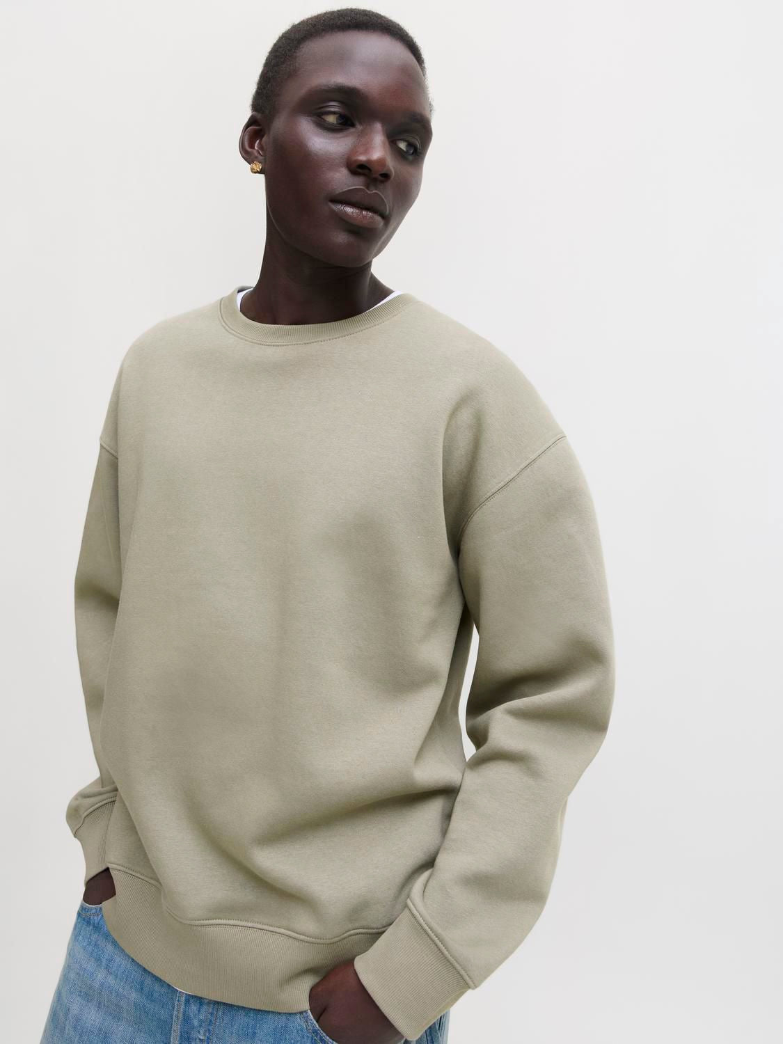Jjeace Sweat Crew Neck Noos Grå
