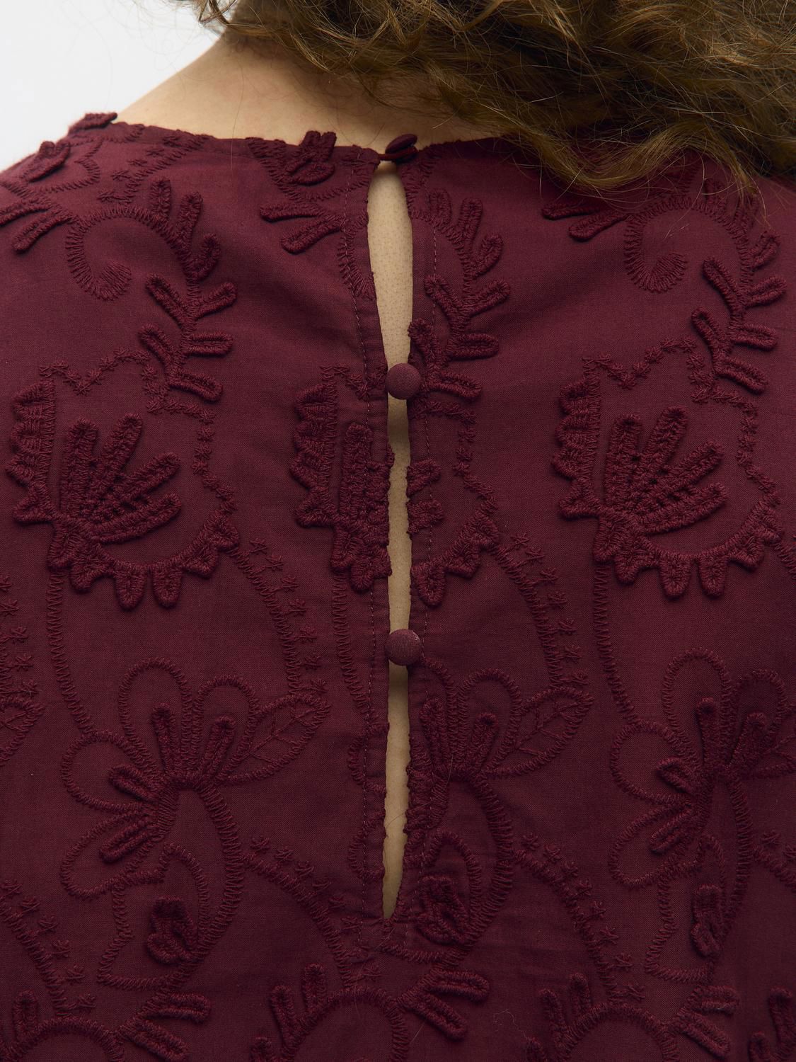 Objmya Re L/s Top Noos Burgunder