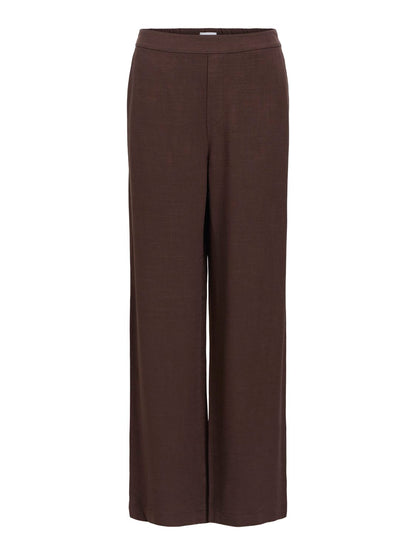 Objsanne Aline Wide Pant Noos Brun
