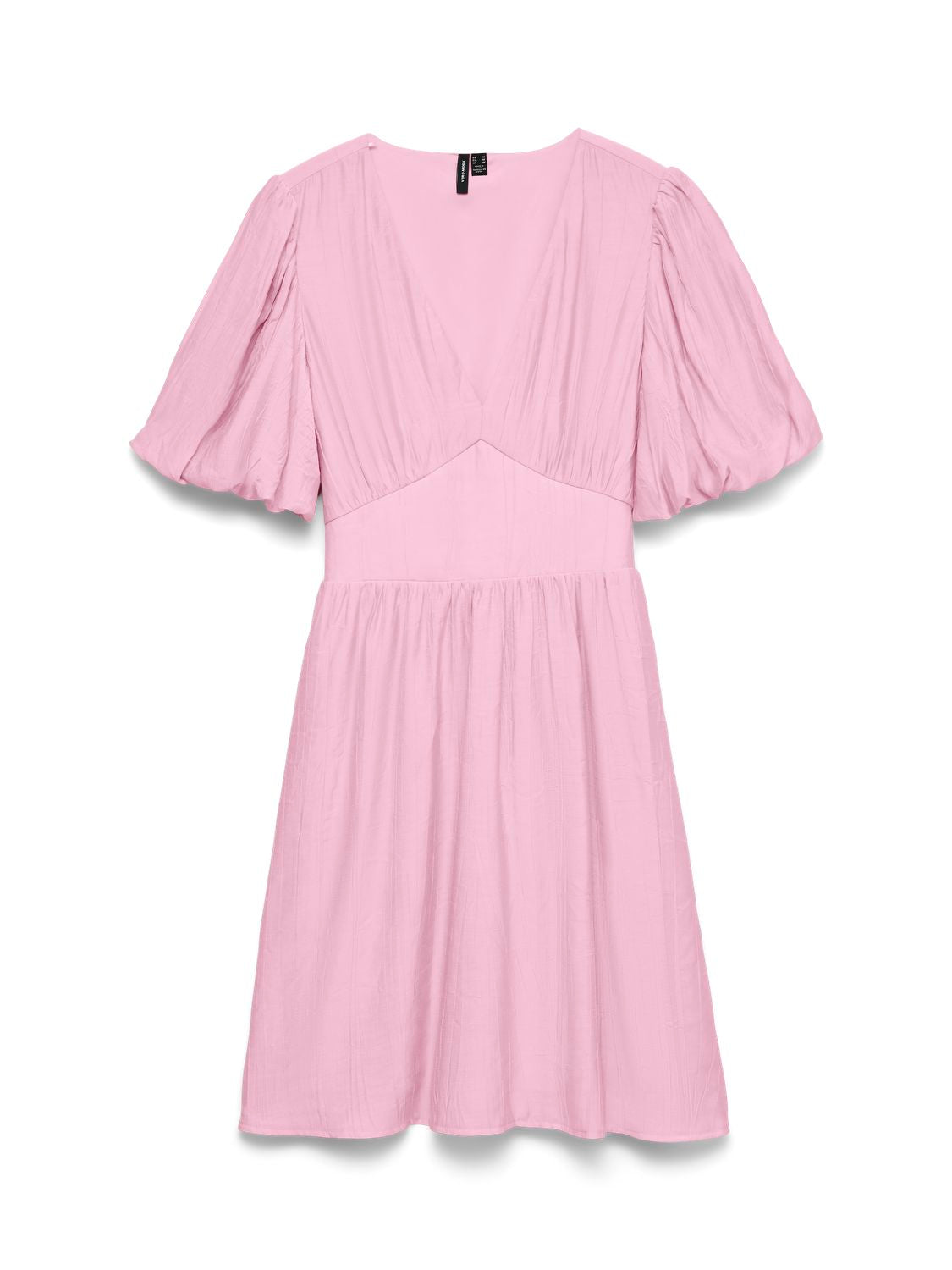 Vmbella 2/4 V-Neck Short Dress Wvn Rosa