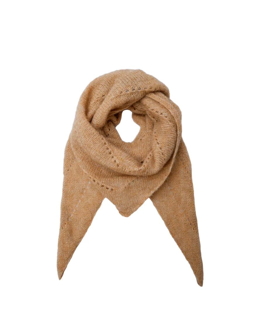 Bcdell knitted mini scarf Cognac