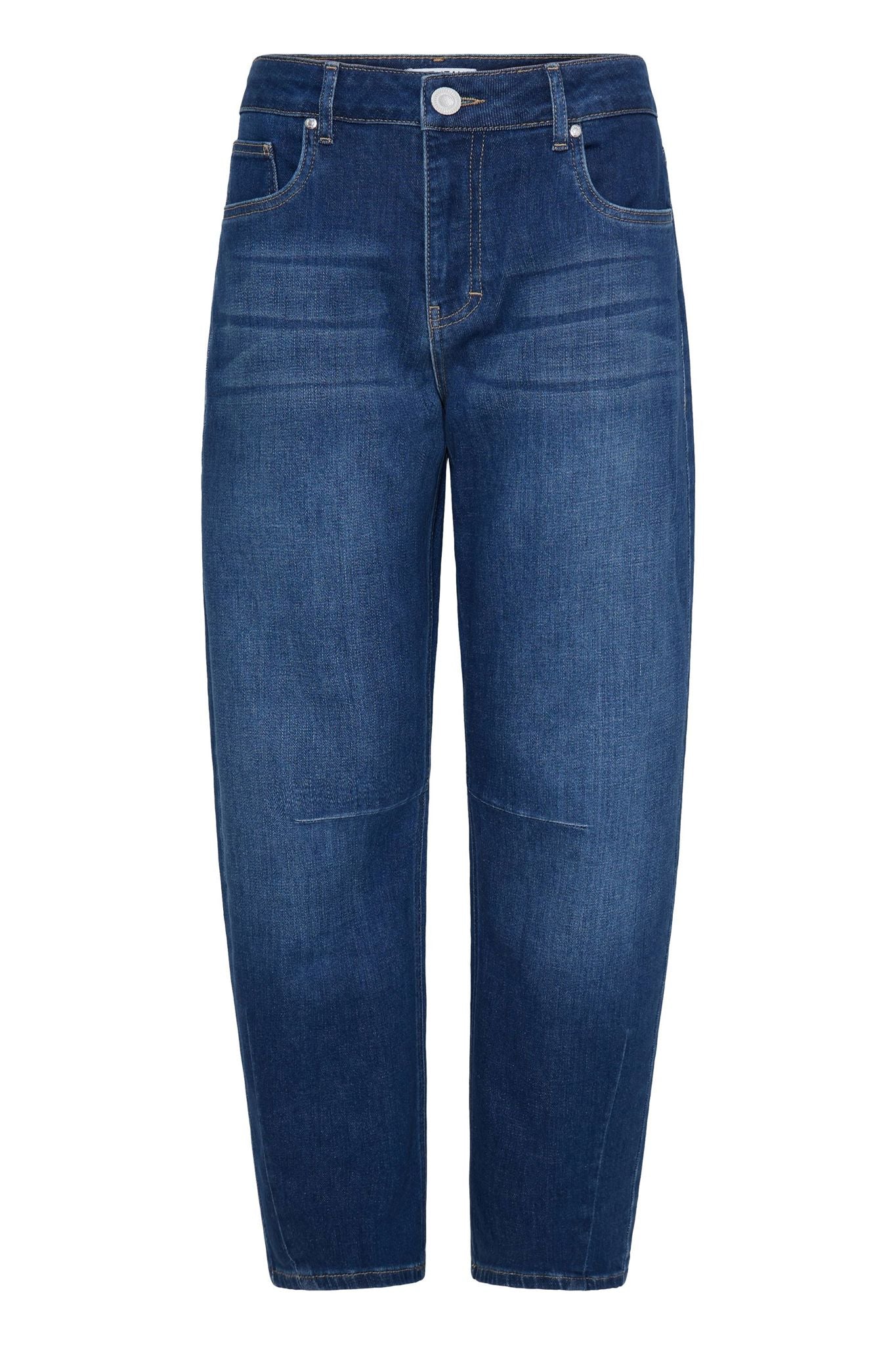 Pzanni Hw Jeans Barrel Leg Blå