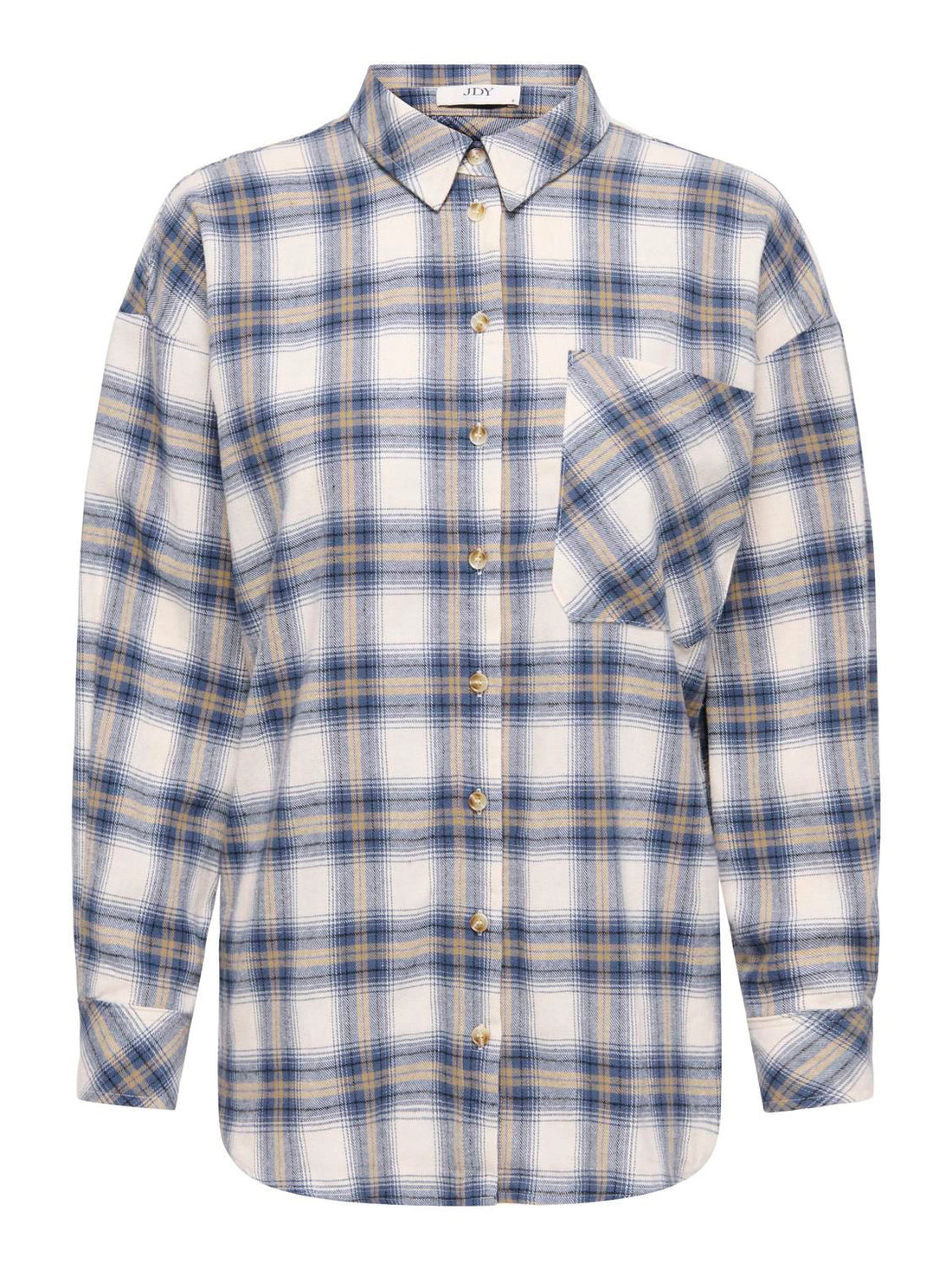 Jdymauve L/s Check Loose Shirt Wvn Hvit