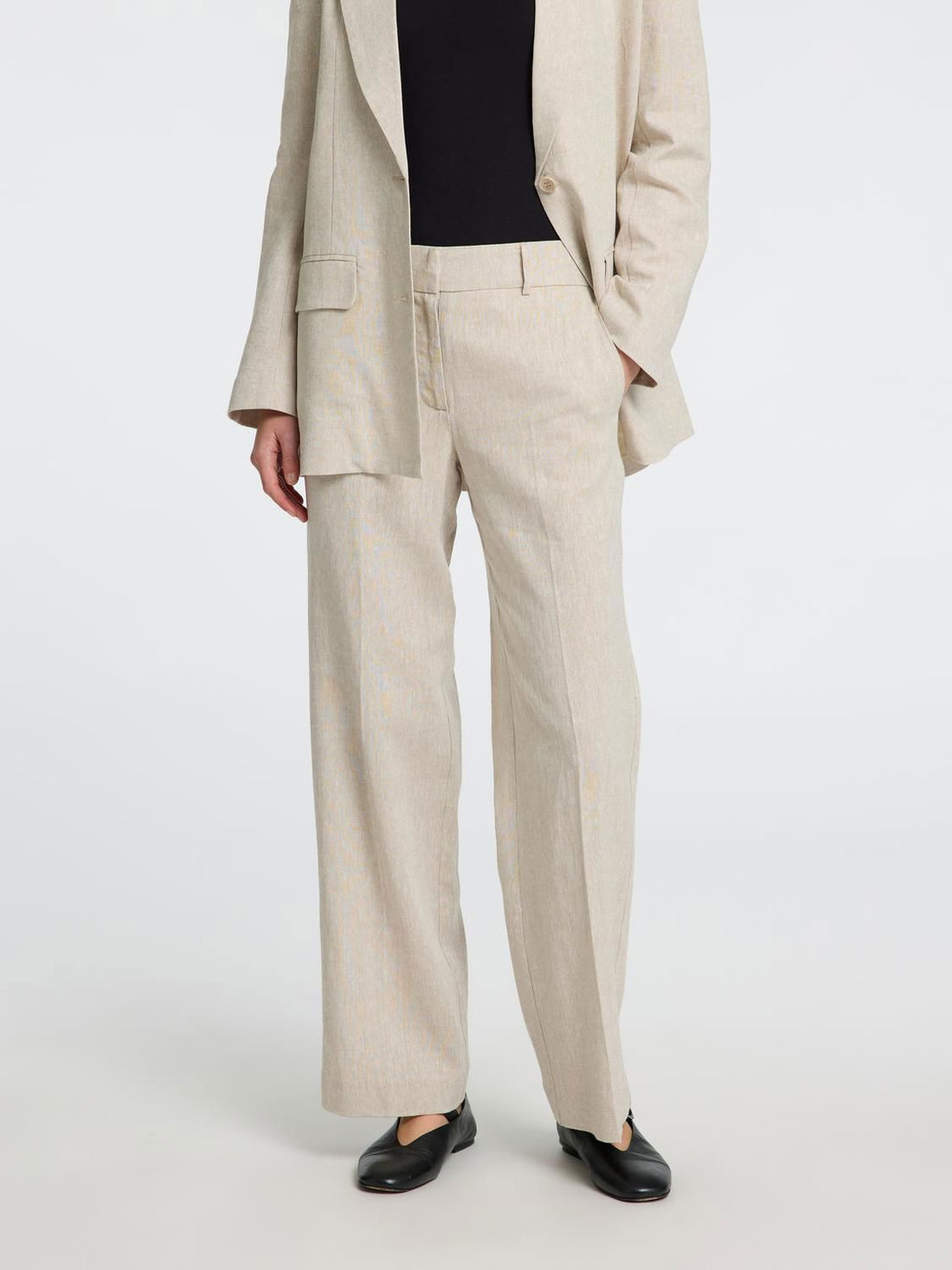 Slwtania-Rita Mw Wide Pant Noos Beige