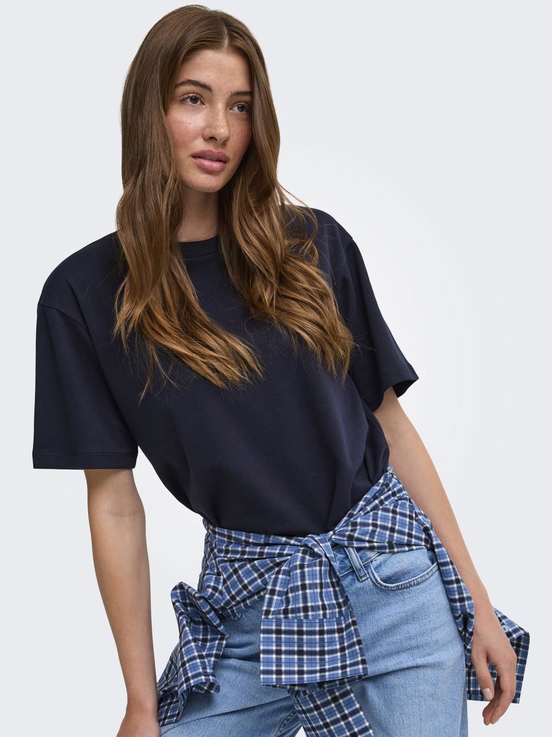 Onlsuperior Ss Oneck Loosetop Jrs Noos Blå