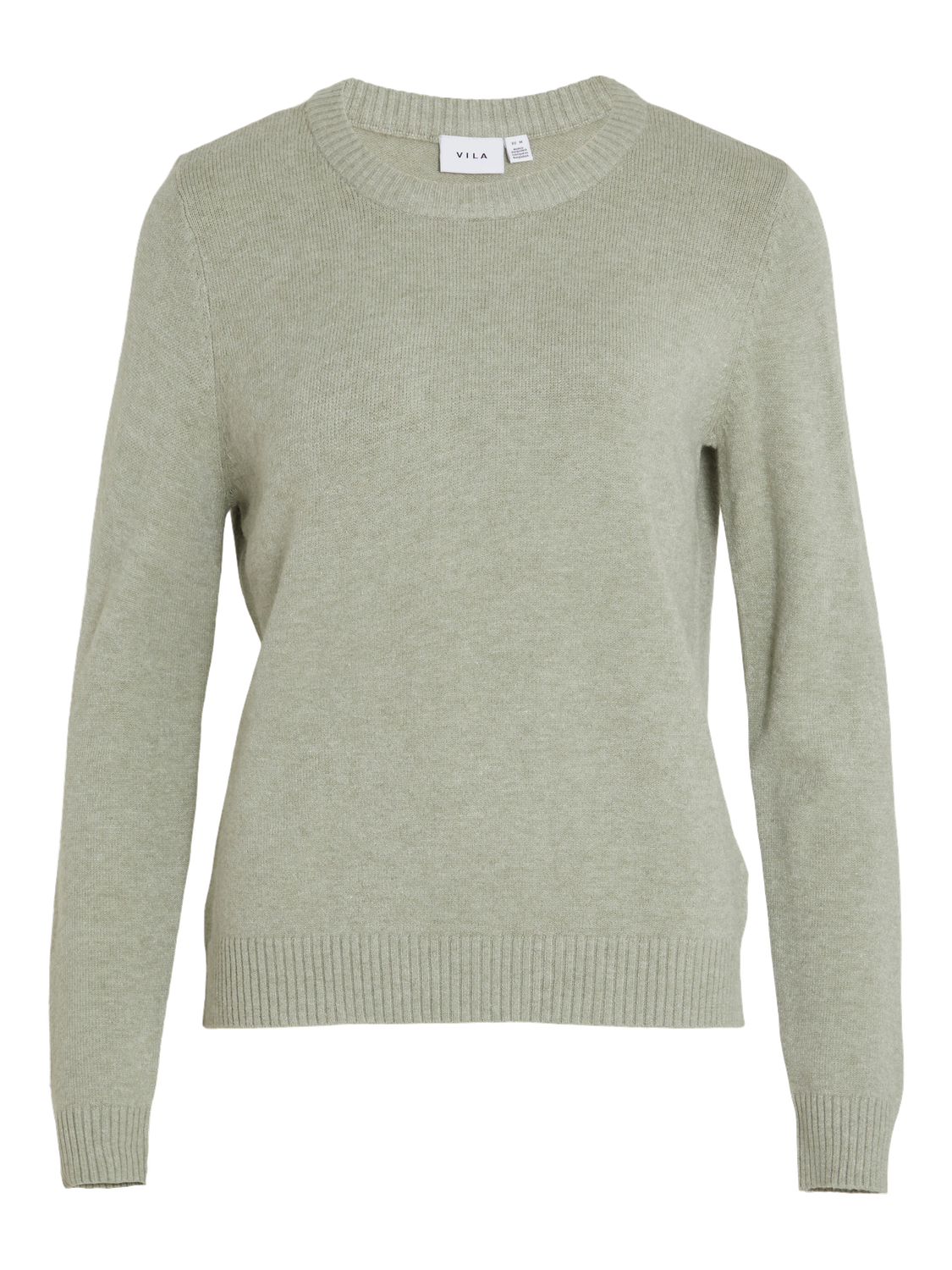 VIRIL O-NECK L/S  KNIT TOP - NOOS Oil Green