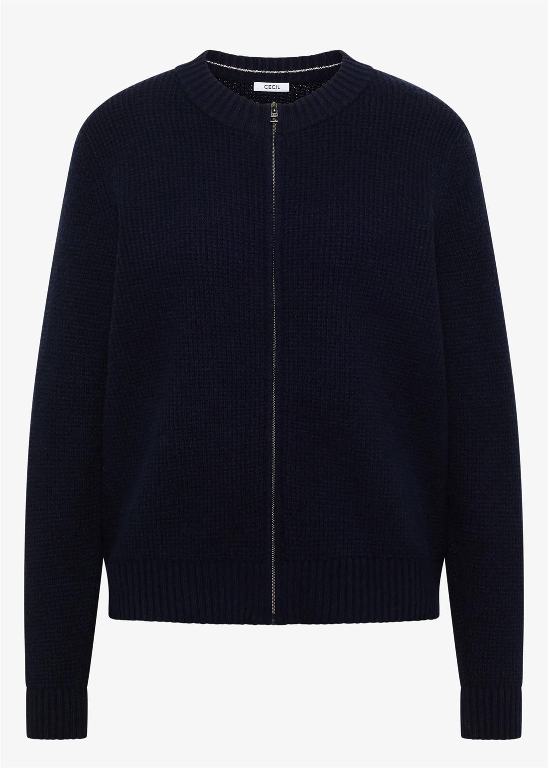 Cash zipper cardigan Marine