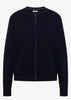 Cash zipper cardigan Marine