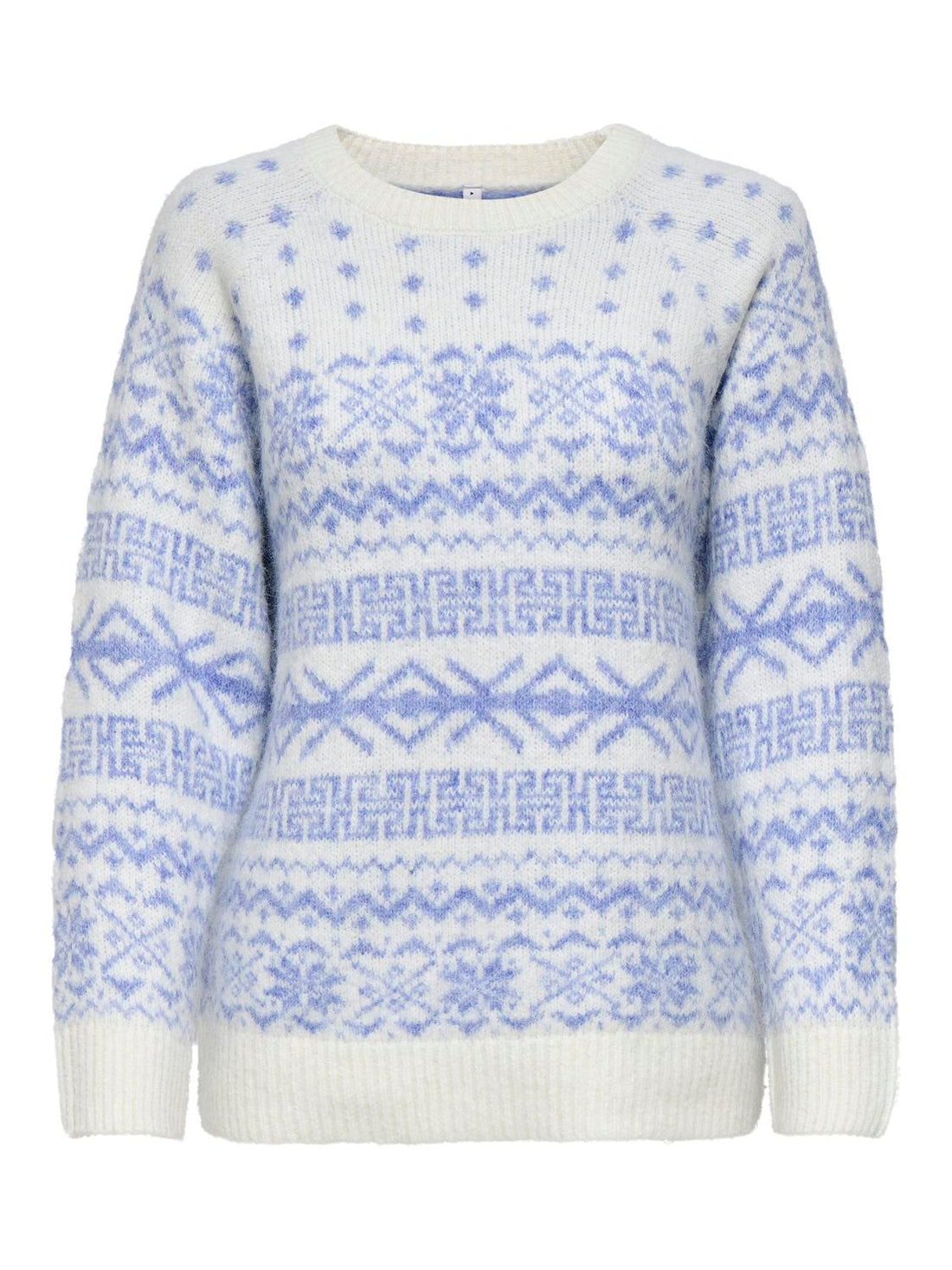 Onlxmas Nordic Ls O-Neck Knt Hvit