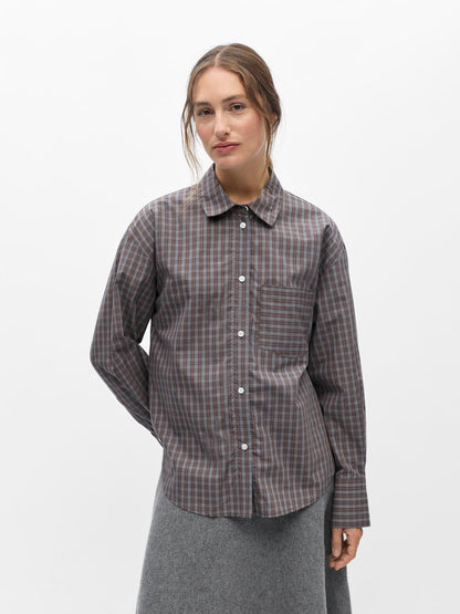 Objzila L/s Re Shirt Noos Grå