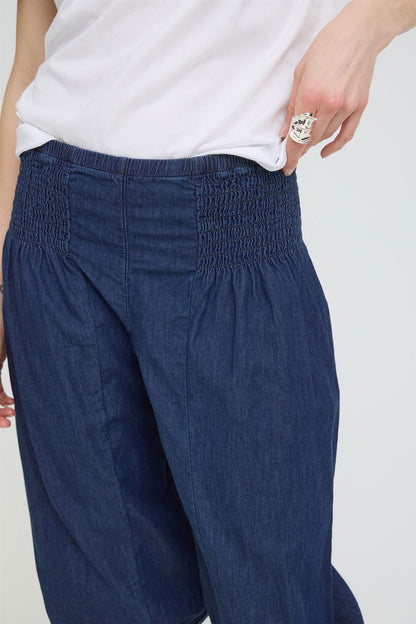 Pzjill Denim Capri Blå