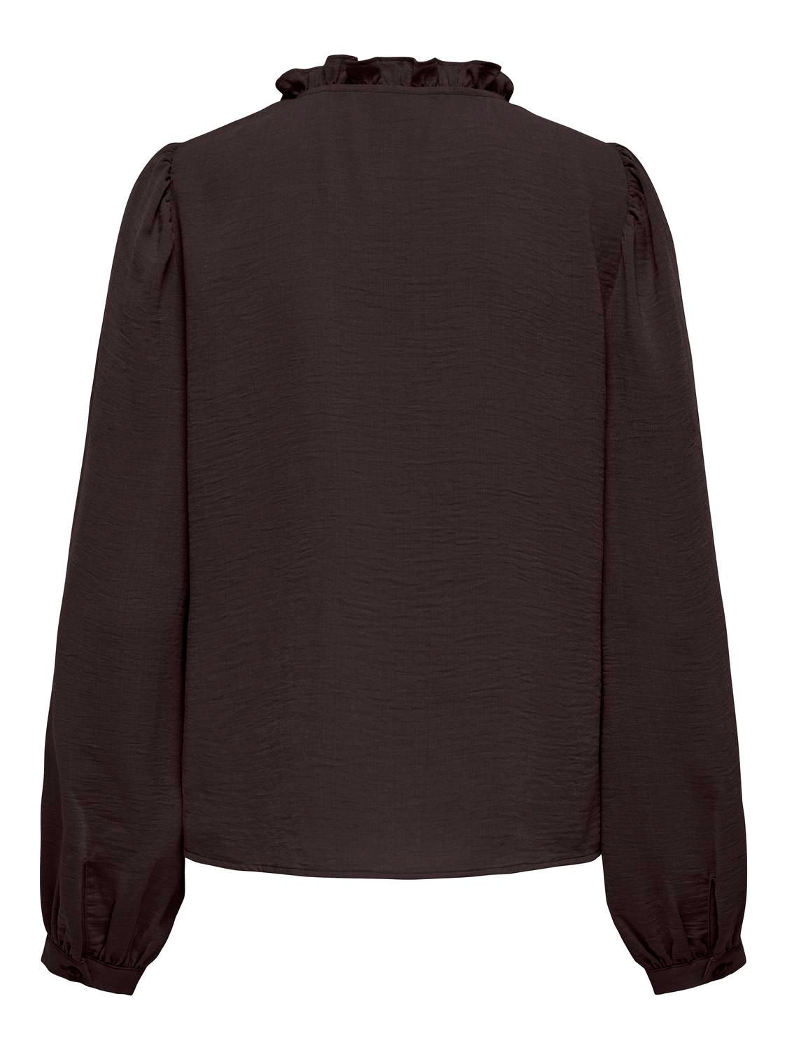 Jdyrachel Life L/s Pintuck Top Wvn Noos Brun